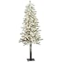Vickerman 03761 - 5' Flocked Alpine 150 Clear Lights Christmas Tree (A807451)