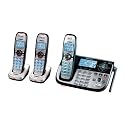 Uniden DECT 6.0 Digital Cordless Phone with Digital Answering System with Two Extra Handsets (DECT2185-3)
