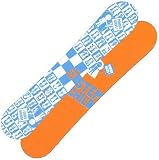 Step Child Powder Sucks 09 Freeride Snowboard - 155cm - Orange / Blue