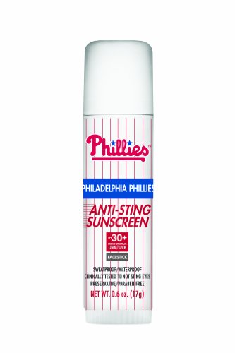 MLB Philadelphia Phillies No Sting Sunscreen Facestick SPF 30+, 0.6-Ounce Stick at Amazon.com