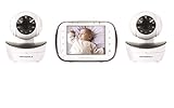 Motorola Digital Video Baby Monitor - Motorola Digital Video Baby Monitor with 2 Cameras, 3.5 Inch Color Video Screen, Infrared Night Vision, with Camera Pan, Tilt, and Zoom
