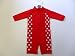 Baby Girls / Boys UPF40+ Sun Safe Swim Suit (1-2years, red)