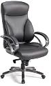 XXL Design Leder Chefsessel Belgrad B&uuml;rostuhl Drehstuhl Schwarz bis 150KG