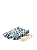 Pandora Toalla Spa&Beach Natural (Azul Medio/Verde/Blanco)