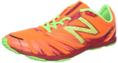 New Balance Men's MXC700 Spike Running Shoe,Orange/Green,8 2E US On Sale