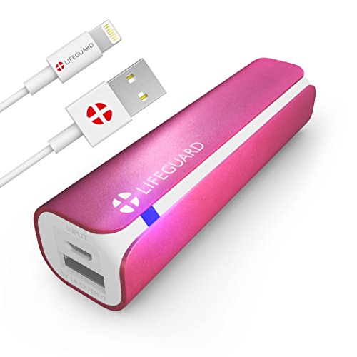 pluslifeguard Mini 1 Portable Cell Phone Charger - Pink
