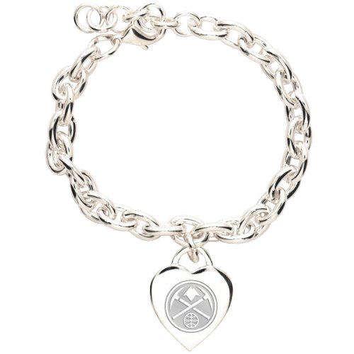 Wincraft Denver Nuggets Heart Charm Bracelet