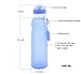 Amicool Collapsible Water Bottle -20oz(600ml), BPA Free, FDA Approved, Leak Proof Silicone Foldable Sports Bottle., for Sport, Outdoor, Travel, Camping, Picnic