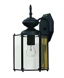 Savoy House 07051-BLK Black Exterior Traditional / Classic 1 Light Outdoor Wall Sconce from the Exte