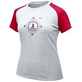 Nike Los Angeles Angels of Anaheim Ladies White Diamond Raglan T-shirt