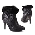 Damen Schuhe, STIEFELETTEN, ANKLE BOOTS, 666-57, Synthetik in hochwertiger Wild Leder Optik