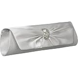 J. Furmani Satin Flap Clutch