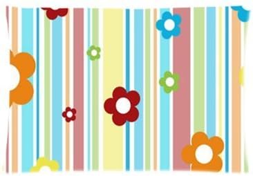 Cotton Polyester throw pillow cover single-sided Sofa Decorative 20 ¡Á 30-inch decorative ColorfulColorful Stripes Lovely Flower FloretAmxstore