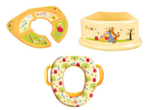 Disney Soft Potty, Travel Potty and Step Stool Combo Set, Winnie the Pooh
