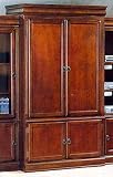 Louis Phillipe Oak Finish Entertainment Wall Unit