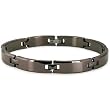 Tungsten Expresso Finish Men's Link Bracelet 8.5mm Wide - 8.5 Inches
