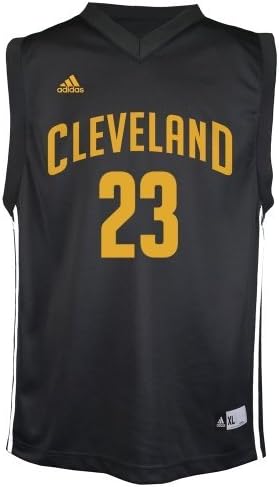 LeBron James Cleveland Cavaliers Adidas Youth Jersey - Black (Youth Extra Large)