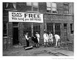 Miniature Golf at Tailor's Shop, 1930 Photographic Poster Print, 14x11