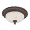 Tuscany Cognac Flush Mount Light Fixture