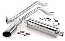 Banks Power 48344 Monster Cat-Back Exhaust System; 3 in. In/Out; Incl. Intermediate Pipe/Tailpipe/Muffler/6x5 in. Obround Polished Tip; Stainless Steel; Single;