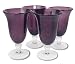 Artland Iris Plum Footed Ice Tea Set Of 4