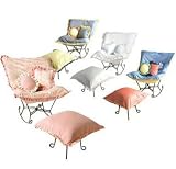 Hoohobbers Adult Rocking Chair and Ottoman China Doll