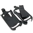 Eforcity Black Plastic Swivel Belt Clip Holster for Sony Ericsson W600 / W550 / W550i