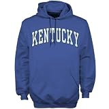 NCAA Kentucky Wildcats Royal Blue Bold Arched Hoody Sweatshirt
