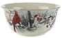 Lenox Winter Greetings Scenic Gold-Banded Fine China Large Serving Bowl