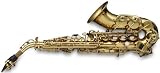 Stagg B Flat Curved Soprano Saxophone with high F# Key and ABS Case