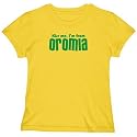 T-SHIRT WOMAN YELLOW " KISS ME , I'M FROM OROMIA " ETHIOPIA