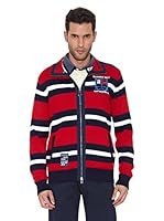 Chaqueta Punto (Azul / Rojo)