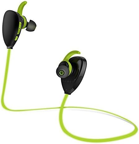 Viken Bluetooth Wireless Sports Music Earphone Stand for Iphone 6 Ipad Samsung Galaxy s5 LG g4(black&amp;green)