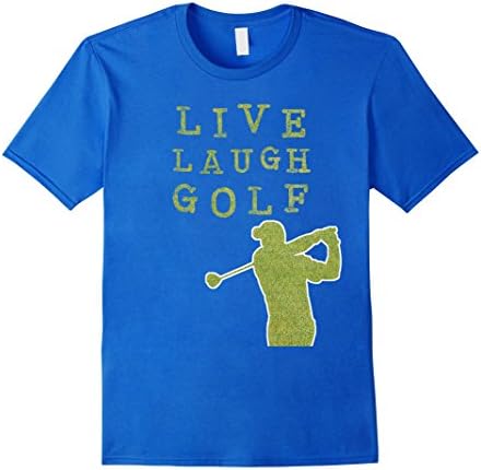 Men's Live Laugh Golf -  Golf Shirt Funny 2XL Royal Blue