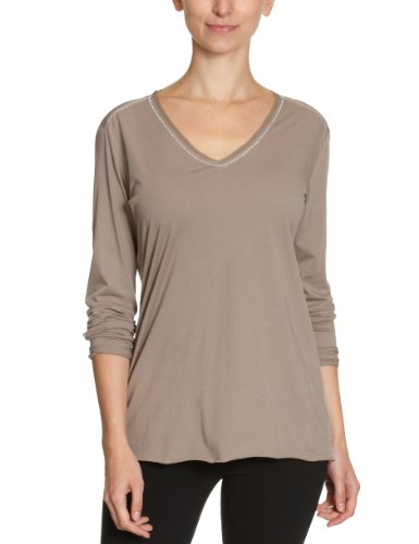 Mandala Damen Shirt/ Langarmshirt SH33JE08 / Silky Lurex V-Neck, Gr. 38 (M), Beige (light  Preisvergleich