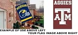 Texas A & M Aggies Applique House Banner Flag