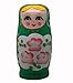 Green Set of 5 Cutie Nesting Dolls Matryoshka Madness Russian Doll