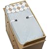 Brown and Blue Argyle Changing Pad Cover by JoJo Designs