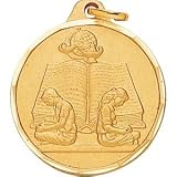  : 1 1/4 Inch Gold Reading Medal