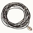 Piano Wire Bracelet - Hematite/Silver