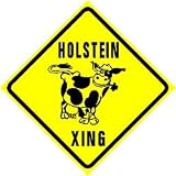 HOLSTEIN CROSSING farm ranch dairy cow sign