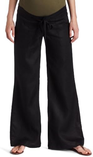 Olian Women's Maternity Wide Leg Linen Pant