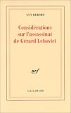 Considerations sur l'assassinat de G�rard lebovici