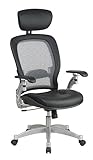 High Tech Matrex Mesh Chair with Leather Seat