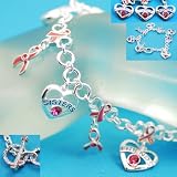 Breast Cancer Pink Ribbon Bracelet * Daughters, Friends, Sisters