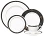 Lenox Vintage Jewel Platinum-Banded Bone China 20-Piece Dinnerware Set, Service for 4