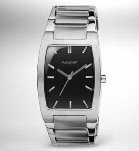 Autograph Rectangular Face Bracelet Watch