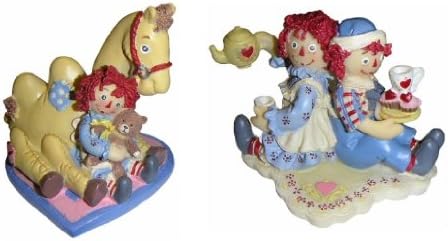 Raggedy Ann and Andy Figurine Set - Tea Time and the Camel