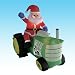 5 Foot Long Christmas Inflatable Santa Claus Driving a Tractor