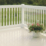 Genova Building Products DW400 T Rail With Colonial Baluster Railing Section 41EDJJY0HEL. SL160 Genova Building Products DW400 T Rail With Colonial Baluster Railing Section